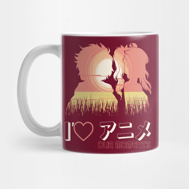 I love our moments Anime style Couple by XYDstore